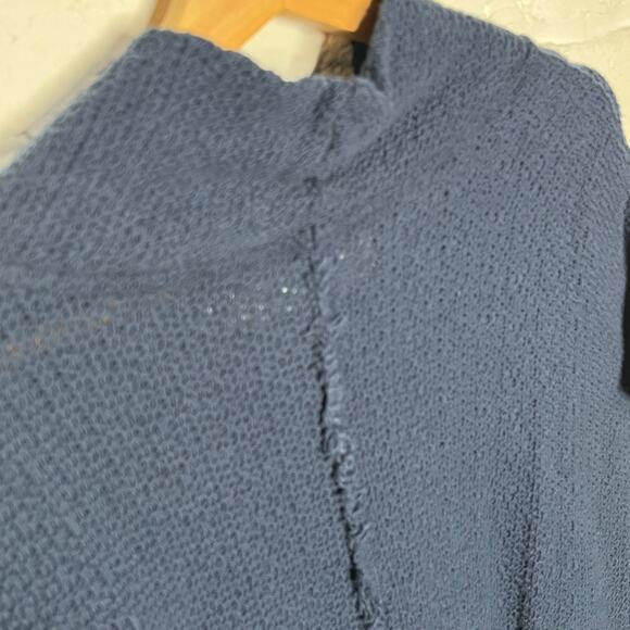 Free People Beach Women’s Navy Blue Mock Neck Dolman Pullover Sweater Small - Picture 5 of 10